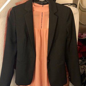 Express Black Blazer Business Suit Jacket Size 00
